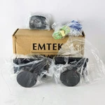 Emtek 5212ROUUS10B Privacy Round Door Knob W/ Modern Rectangular Rosette. Fixed Price $78.29.