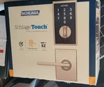 Schlage Touch Century Satin Nickel Electronic Deadbolt. Fixed Price $85.00.
