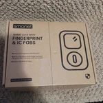 Smonet Smart Lock Black Deadbolt Touchscreen Fingerprint Card. Fixed Price $49.00.