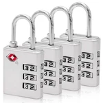 4 Tsa Approve 3 Digit Combination Travel Suitcase Luggage Bag Padlock Reset. Fixed Price $18.95.