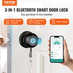 Smart Door Knob, Biometric Bluetooth Lock, Fingerprint. Fixed Price $58.79.