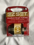 Ez Set Deadbolt Lock Single Cylinder---new Pack CS200G-US5. Fixed Price $9.99.