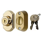 Ideal Security Model 703 Keyed Deadbolt For Storm And Screen Doors, Bright Brass. Fixed Price $35.12.