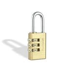 Kwikset Brass Resettable 3-DIGIT Combination Padlock, 1" Shackle,. Fixed Price $21.64.
