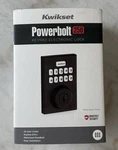 Kwikset Powerbolt Keypad Electronic Door Lock In Matte Black 992500-006. Fixed Price $35.00.