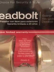 Ultra Security 43967 Grade Exterior Key-locking Deadbolt Brass Single Cylinder. Fixed Price $14.00.