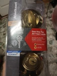Kwikset Single Cylinder Deadbolt T6603SMTCPRCALR. Fixed Price $14.99.