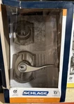 Schlage Accent Satin Nickel Deadbolt Keyed Entry Door Combo Pack Camelot Trim. Fixed Price $39.95.
