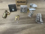 Kwikset 258SQT-15S.STRKP Downtown Low Profile Single Cylinder Deadbolt. Fixed Price $37.99.
