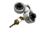 Combination Padlock With Key, 2 Pack Keyed Alike Matching .... Fixed Price $34.79.