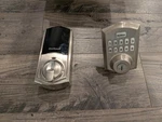 Kwikset HC620TRLZW700LR-S Home Connect Traditional Keyless Entry Satin Nickel. Fixed Price $49.99.