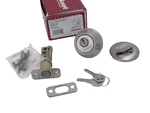 Nos! Kwikset Single Cylinder Keyed Deadbolt Lock, Satin Nickel, 96600-532. Fixed Price $11.99.