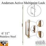 Andersen Active Multipoint Lock French Wood Hinged 611 Door Stainless Steel. Fixed Price $357.53.
