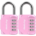 4-DIGIT Waterproof Combination Lock For Gym, School, Fence, Toolbox, Gate (pink). Fixed Price $16.70.