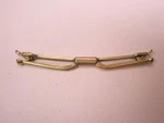 2-1/16" Gold Tone Thin Design Ball Ends Cam Lock Vintage Nu-lok Collar Bar L193. Fixed Price $23.49.