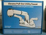 Homewerks 3311-U525, Pull-out Utility Faucet, Chrome, Free Shipping. Fixed Price $45.00.