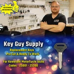Z5001-Z5200 Key. For Kawasaki Motorcycle, Cut Your Code, Licensed Locksmith.. Fixed Price $13.99.