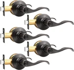 Gobekor 5 Pack Privacy Door Levers - Oil Rubbed Bronze Handles With. Fixed Price $81.95.