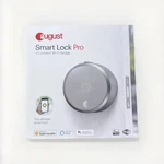 August Smart Pro Silver + Connect Wi Fi Bridge, Bluetooth, Auto-lock. Fixed Price $139.00.