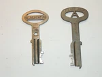 Lot Of 2 Brass Folger Adam & Airteq Jail Prison Cell Door Key-cc. Fixed Price $70.00.