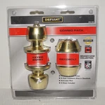 Defiant Brandywine Polished Brass Finish Combo Pack Deadbolt. Fixed Price $39.99.