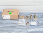 **no Keys** Emtek 8468US7 Rectangular Style Brass 1 Cylinder Deadbolt French Ant. Fixed Price $50.40.