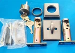 Emtek 8468US15, Rectangular Brass Modern Single Cylinder Deadbolt, Satin Nickel. Fixed Price $61.89.