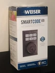Weiser Smartcode Brushed Bronze Keyless Entry Keypad Deadbolt 9GED14900021. Fixed Price $79.00.
