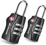 2 Pack Tsa Approved Travel Luggage Locks, Combination Keyless, 3-DIGIT Padl. Fixed Price $10.07.