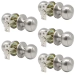5-PACK Probrico Satin Nickel Passage Door Knobs For Hall Closet Keyless. Fixed Price $44.00.