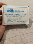 Deltana Adjustable Pocket Door Lock Solid Brass Privacy (US19) New. Fixed Price $24.99.