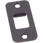 Round Pocket Door Lock, Strike Plate, 1-1/4" X 2-3/4", Vintage Bronze By Stone H. Fixed Price $18.77.