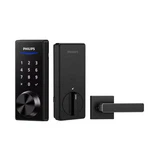 1000 Series Matte Black Single Cylinder Electronic Deadbolt With Lever Set. Fixed Price $162.39.