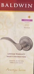 Baldwin Prestige Slate Left Hand Inactive Lever, Model: 351 Tbl Lh Rdb 16B Cp.. Fixed Price $23.70.