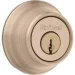 (2)-KWIKSET 665 Deadbolt, Keyed Both Sides, In Antique Brass Rcal Rcs. Fixed Price $76.47.