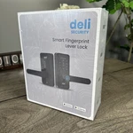 Deli Security Keyless-entry Smart Fingerprint Lever Lock Keypad, App Control. Fixed Price $49.95.