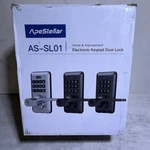Apestellar AS-SL01 Electronic Keypad Door Lock Lever Handle Satin Silver. Fixed Price $41.07.