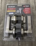 Kwikset Hollis Keyed Entry Door Lever Single Cylinder Deadbolt Satin Nickel New. Fixed Price $31.15.