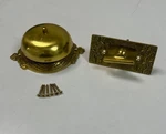 Nostalgic Victorian Brass Doorbell With Doorplate Key. Fixed Price $39.00.