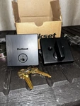 Kwikset Downtown Single Cylinder Deadbolt Square Rosette And Smartkey. Fixed Price $37.00.