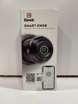Geek Smart Knob Fingerprint Access And App Control - Black. Fixed Price $39.99.