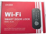 Smart Lock With Built-in Wi-fi App Remote Control, Okibb Fingerprint Door New. Fixed Price $45.00.