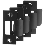 4 Pcs Black Strike Plates Interior Exterior Doors Adjustable Deadbolt Security. Fixed Price $19.66.