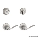 Kwikset 991 Tustin Entry Lever And Single Cylinder Deadbolt. Fixed Price $41.18.