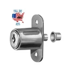Compx National C8043-C346A-14A Sliding Door Lock, Nickel, Key. Fixed Price $18.99.