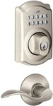 Schlage FBE365 V 619 Acc Camelot Satin Nickel Keypad Combo Pack With. Fixed Price $119.99.