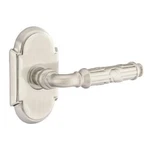 Emtek 8108 Ribbon & Reed US15 Satin Nickel Left Hand #8 Rose Levers. Fixed Price $99.00.