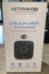 Ultraloq Finge Bluetooth + Built-in Wifi Door Sensor, Black With Satin Nickel. Fixed Price $95.00.