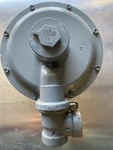 New National Met. 61 Nmp Gas Regulator 3/4" Input 1" Output 7/16" Orifice Vented. Fixed Price $39.00.