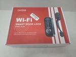 Okibb Smart Front Door Lock Set, Wifi, Keyless Entry Deadbolt, App, Keypad, Rfid. Fixed Price $74.95.